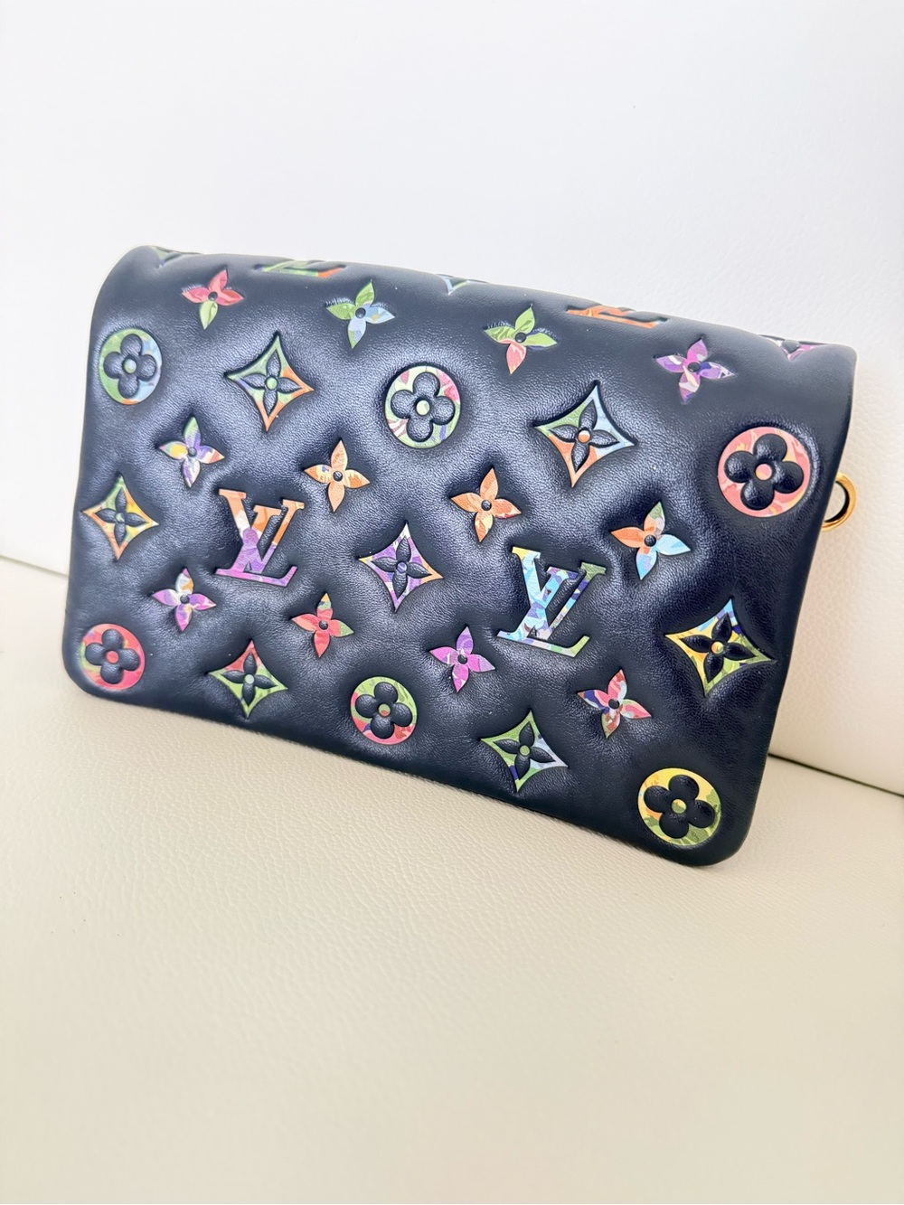 Louis Vuitton Navy Garden Pochette Coussin